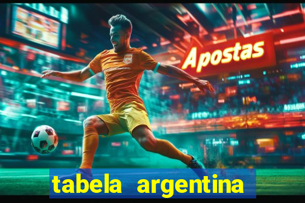 tabela argentina torneo betano